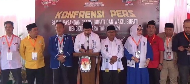 Arie-Sumarno Daftar Pilbup Bengkulu Utara ke KPU, Lawan Kotak Kosong